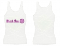 Frauen Top - Black Sun - weiss/lila - Motiv 2