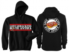 Frauen - Kapuzenpullover - Love Gehacktes - Hate Antifa