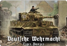 Blechschild - Tiger Panzer - Deutsche Wehrmacht - D98 (58)