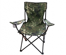 Outdoor Faltstuhl mit Lehne - Flecktarn