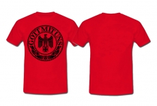 Frauen T-Shirt - Gott mit uns - rot