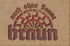 Schablone - Auch ohne Sonne braun