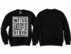 Pullover - Weiss ist bunt genug - schwarz/ weiß