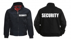 Harrington Jacke - bedruckt - schwarz - Security