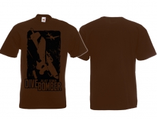 Frauen T-Shirt - Dive Bomber - Ju 87 Stuka - braun/schwarz