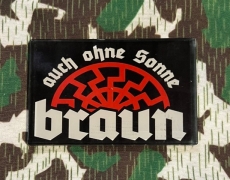 Magnet - Glas - Auch ohne Sonne braun - schwarz