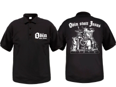 Polo-Shirt - Odin statt Jesus - Motiv 1