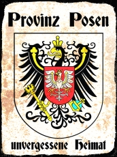 Blechschild - 20x30cm - Provinz Posen - Unvergessene Heimat