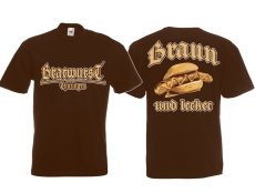 T-Hemd - Bratwurst Thüringen - Braun und Lecker - braun