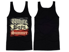 Muskelshirt/Tank Top - White Boy Summer - vintage - schwarz