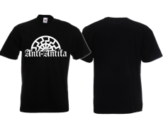 Frauen T-Shirt - Anti Antifa - Sonne - schwarz