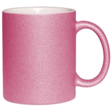 Glitzer Tasse - pink