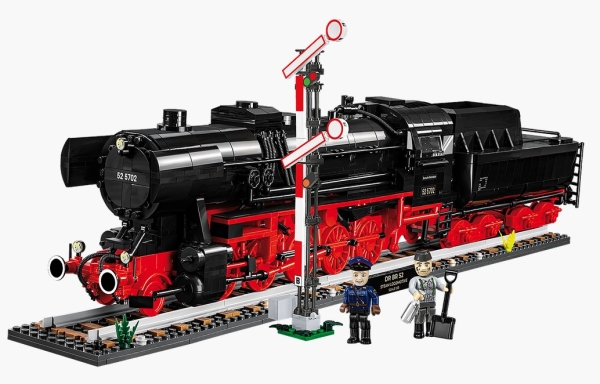 Bausatz - DR BR 52 Steam Locomotive & Railway Semaphore - Dampflokomotive 6287