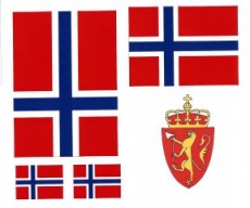 Aufkleber Set - Norwegen