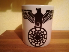 Zaubertasse - Reichsadler mit Schwarzer Sonne