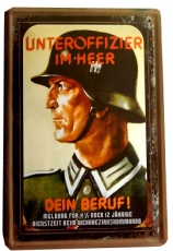 Blechschild - Unteroffizier im Heer - D40 (308)