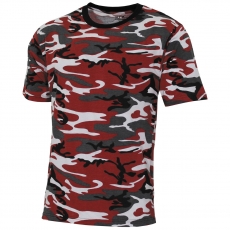 T-Hemd - MFH - rot-camo